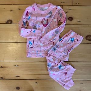 Hanna Andersson Sz 100 (4T) Ski Cat Pajamas